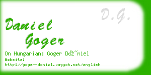 daniel goger business card